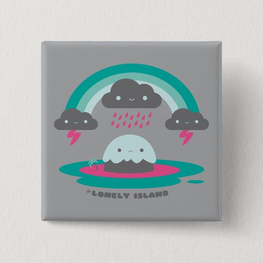 悲しい島2 缶バッジ (正面)