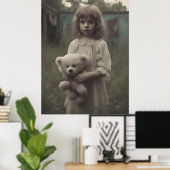 悲しい幽霊の子どもが放棄されたヴィンテージサーカスで ポスター (ホームオフィス)