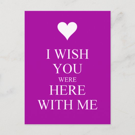 悲しい引用文と一緒に恋しく思いたい ポストカード (正面)