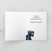 悲しい思い出の誕生日おめでとう カード (内部)