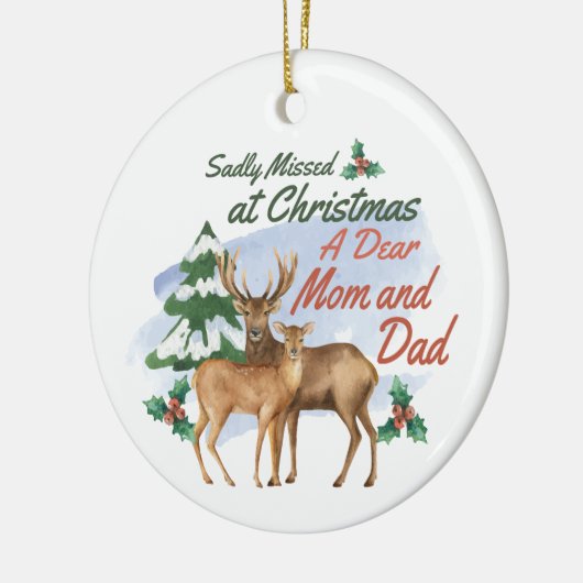 悲しい恋しく思とクリスマス水彩芸術記念館 セラミックオーナメント (左)