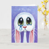 悲しい悲しいウサギ私はあなた恋しく思 – ペルソナナイザブル カード (黄色い花)