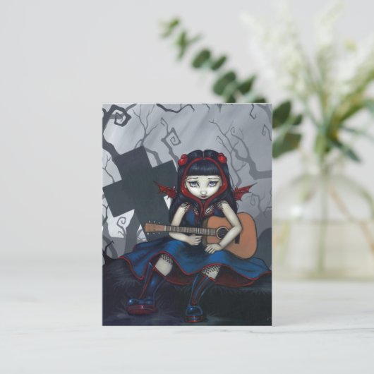 「悲しい悲しい歌」のはがき ポストカード (スタンド正面)