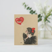 悲しい悲しい漫画の女の子はがき ポストカード (スタンド正面)