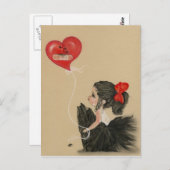 悲しい悲しい漫画の女の子はがき ポストカード (正面/裏面)