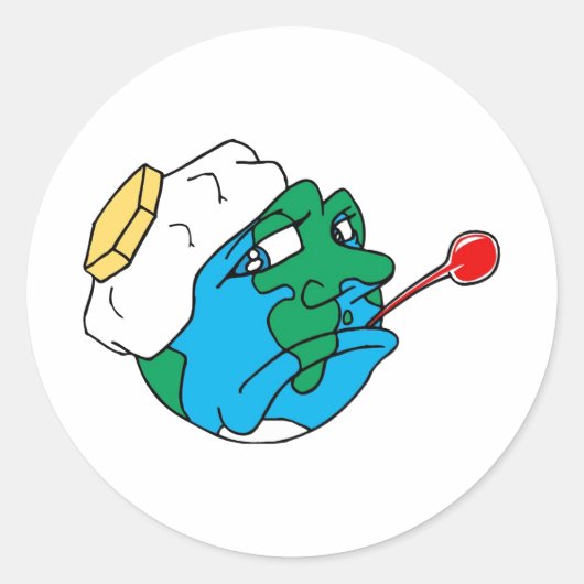 悲しい惑星 ラウンドシール (正面)