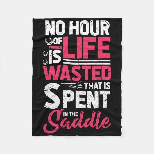 悲しい時に費やされる命の無駄はない フリースブランケット (正面)