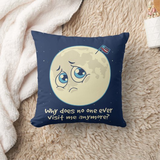 悲しい月 クッション (ブランケット)