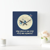 悲しい月 スクエア壁時計 (ホーム)