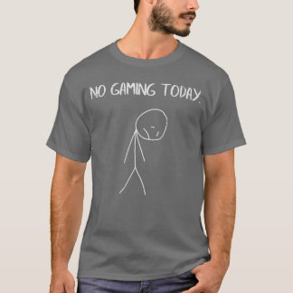 悲しい棒人間 ゲーミングおじさんおもしろグッズ メンズB Tシャツ