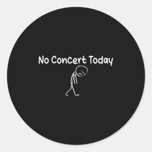 悲しい棒人間 音楽好き 今日はコンサートはありません ラウンドシール