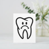 悲しい歯の顔 ポストカード (スタンド正面)