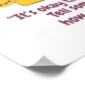 悲しい気持ちを持つ子ども達の気持ち ポスター (角)