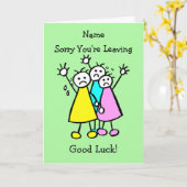 悲しい泣き叫び離れごめんさんの幸運カード カード (黄色い花)