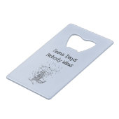 悲しい漫画の魚の悪い日悔やみや弔慰 クレジットカード栓抜き (正面アングル)