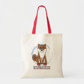 悲しい犬は柴犬のトートバックを注目します トートバッグ (正面)