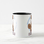 悲しい犬は柴犬を注目します マグカップ (中央)