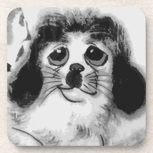 悲しい犬 コースター (正面)