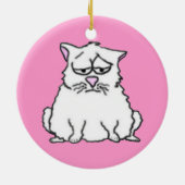 悲しい猫のオーナメント セラミックオーナメント (裏面)