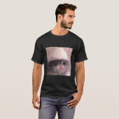 悲しい猫カウボーイハット Tシャツ (正面フル)