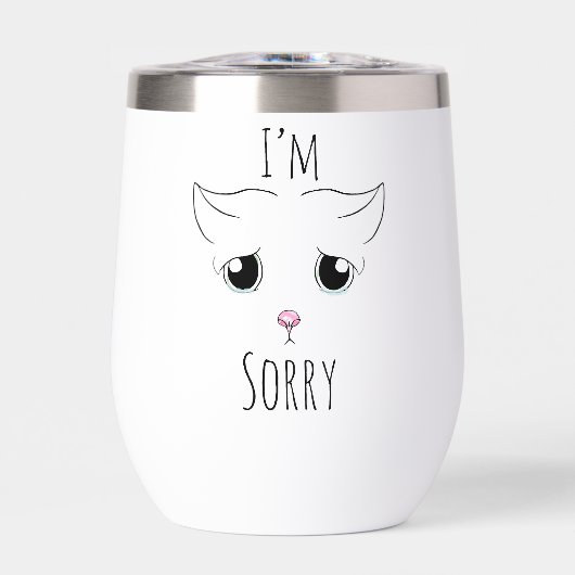 悲しい猫顔：ごめんなさい (正面)