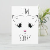 悲しい猫顔:ごめんなさい シーズンカード (スタンド正面)