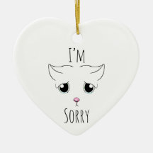 悲しい猫顔：ごめんなさい