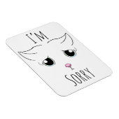 悲しい猫顔:ごめんなさい マグネット (右側)