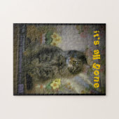 悲しい猫、チーズバーガーはすべて消えた。 ジグソーパズル (横)