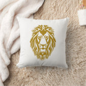 悲しい獅子金頭 クッション (ブランケット)