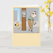 悲しい男のモホ失った誕生日 カード (黄色い花)