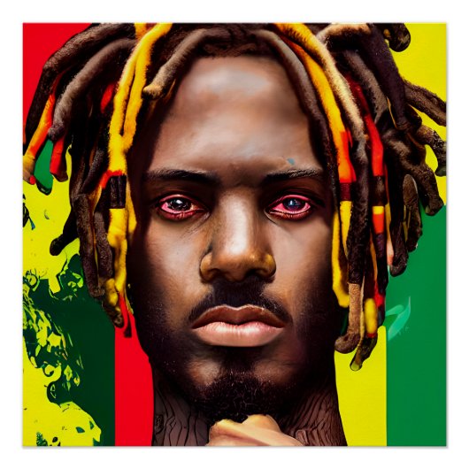 悲しい男性ブラックキングメラニンブラブラザー ポスター (正面)