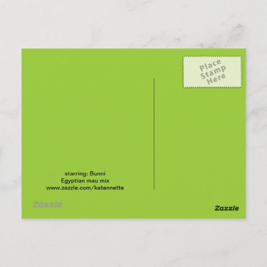 悲しい目のはがき ポストカード (裏面)