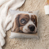 悲しい目のコッカースパニエル犬犬 クッション (ブランケット)