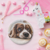 悲しい目のコッカースパニエル犬犬 ペーパープレート (パーティー)