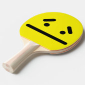 悲しい空白の顔イエロー卓球ラケット 卓球ラケット (正面アングル)