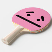悲しい空白の顔ライトピンク卓球ラケット 卓球ラケット (正面アングル)