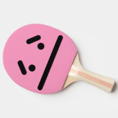悲しい空白の顔ライトピンク卓球ラケット 卓球ラケット (横)