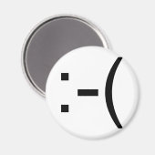 悲しい絵文字！ギーク製品！ マグネット (正面/裏面)