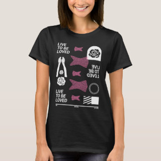 悲しい美的で神経質なストリートウェアが愛されるように生きる Tシャツ