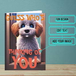 悲しい考えワンちゃん カード