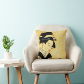 悲しい芸者の静かに黄色 クッション (椅子)