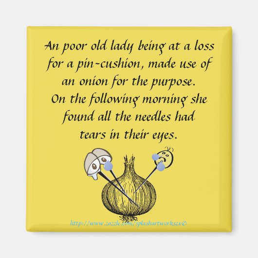 「悲しい裁縫糸」 マグネット (正面)