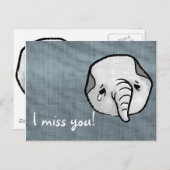 悲しい象 ポストカード (正面/裏面)