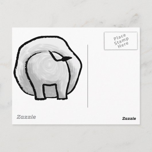 悲しい象 ポストカード (裏面)