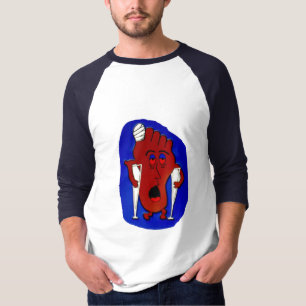 悲しい足、幸せな足 Tシャツ