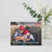 悲しい農家 – 関税 – グランドパの農場を販売 ポストカード (スタンド正面)