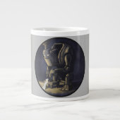 悲しい鉄速記者マグカップ ジャンボコーヒーマグカップ (正面)