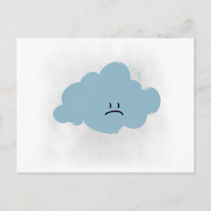悲しい雨雲 ポストカード