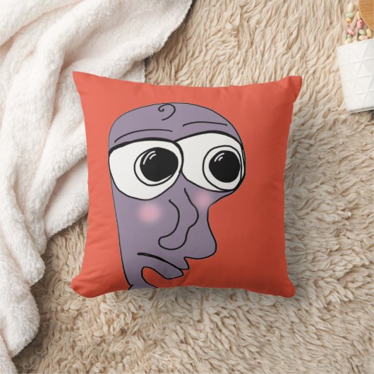 悲しい顔ミーム クッション (ブランケット)